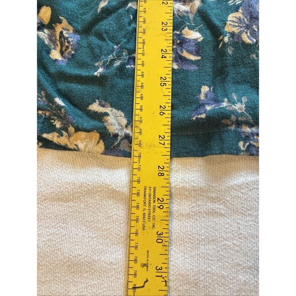 Abercrombie &Finch Men's Shirt Med Multi Summer Linen Blend Floral Boxy Relaxed - Picture 7 of 11